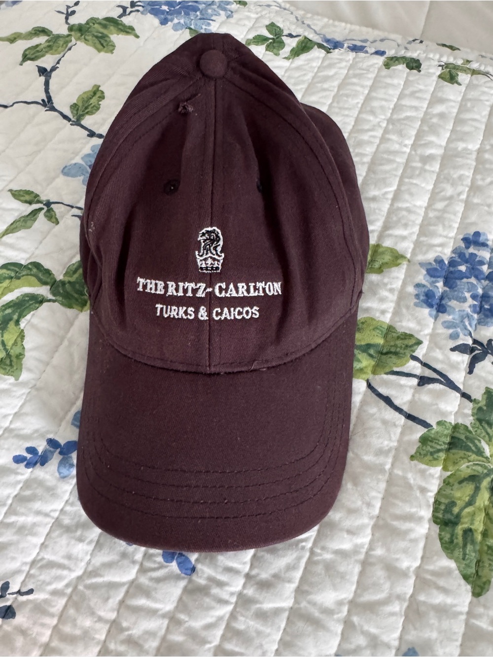 Turks & Caicos Embroidered Baseball Cap - Dark Brown